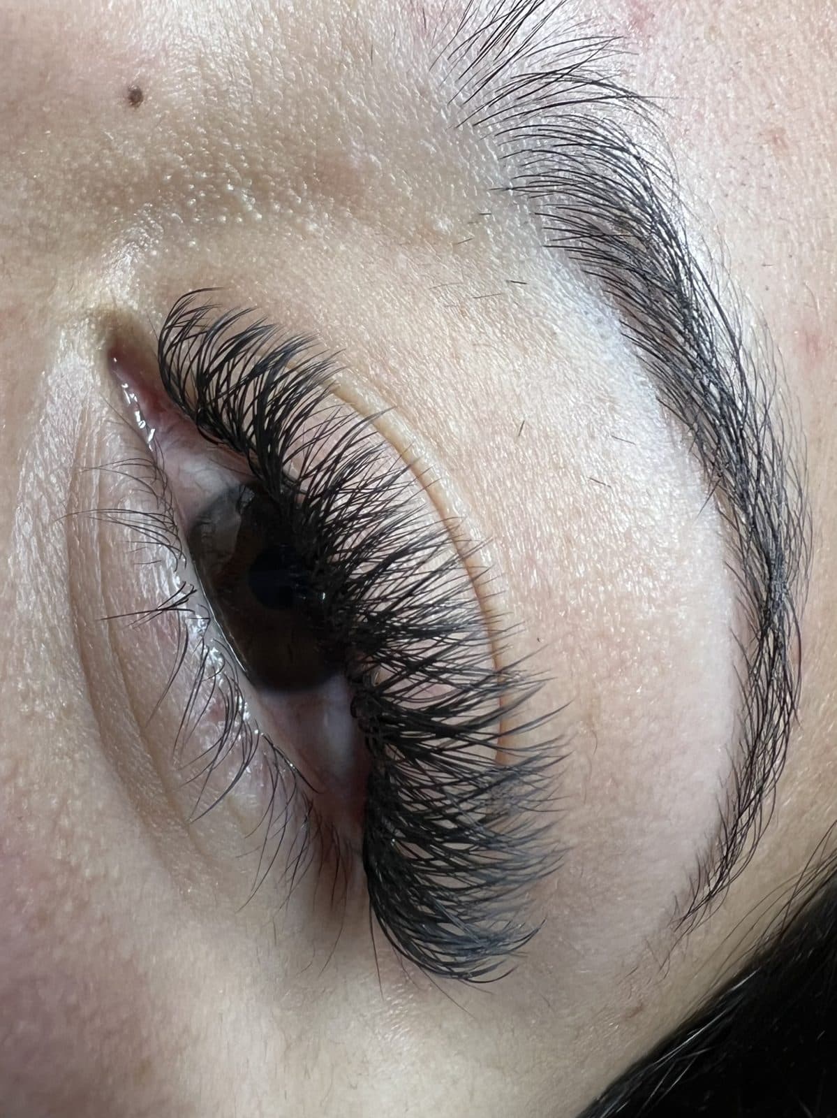 Mega volume lash extensions, extreme close-up by 902 Beauty Bar, Dartmouth NS